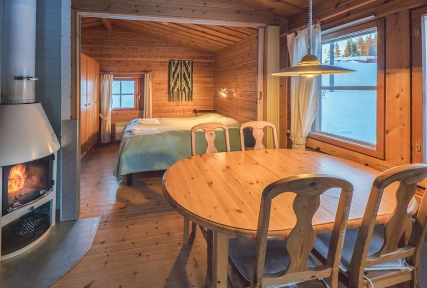 muonio laponia hotel jeris cabaña habitación viajes en familia